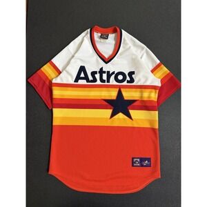 Vintage 90s Houston Astros Jersey Size L Cooperstown Collection USA Made